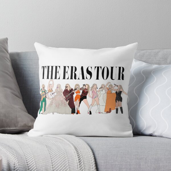 Taylor Swift The Eras Tour Art Sticker Throw Pillow RB1608 product Offical eras tour Merch