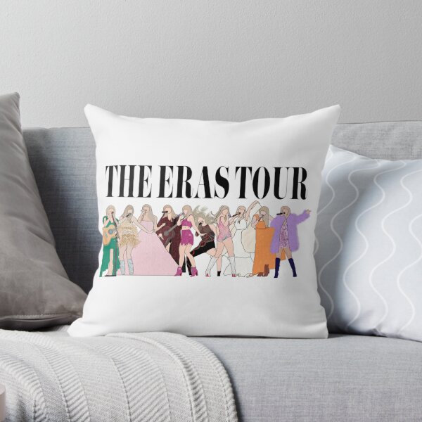 Taylor Swift The Eras Tour Art Sticker Throw Pillow RB1608 product Offical eras tour Merch